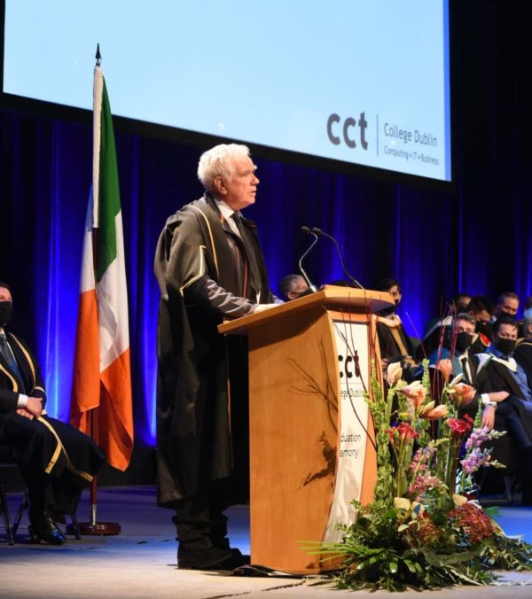 Fr Peter McVerry Honorary Fellowship 2021 from CCT College Dublin