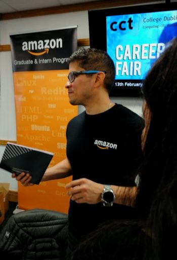 Amazon at the CCT College careers fair